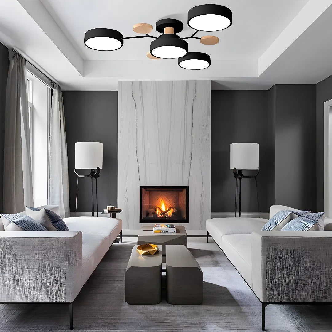 Modern LED-ljuskrona för vardagsrummet