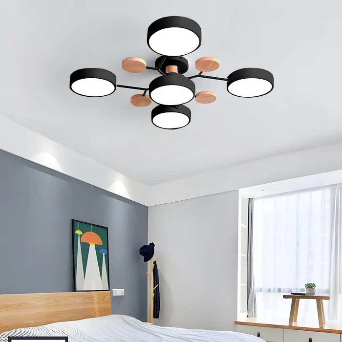 Modern LED-ljuskrona för vardagsrummet
