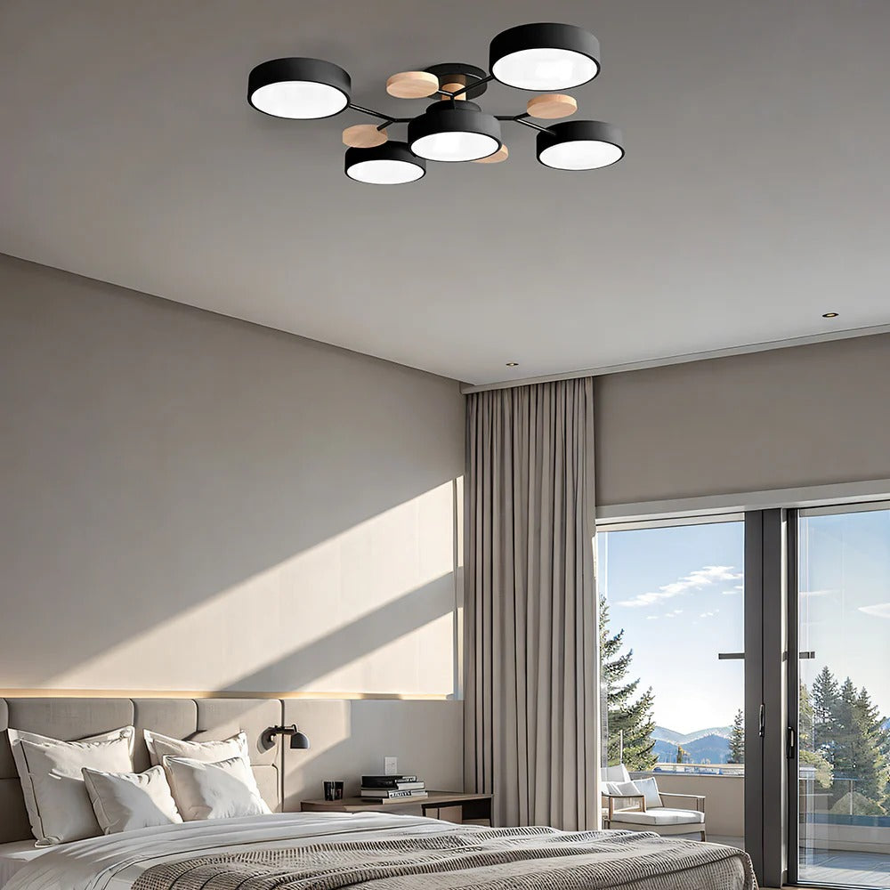 Modern LED-ljuskrona för vardagsrummet