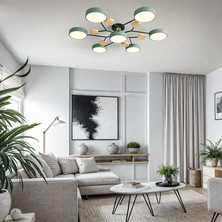 Modern LED-ljuskrona för vardagsrummet