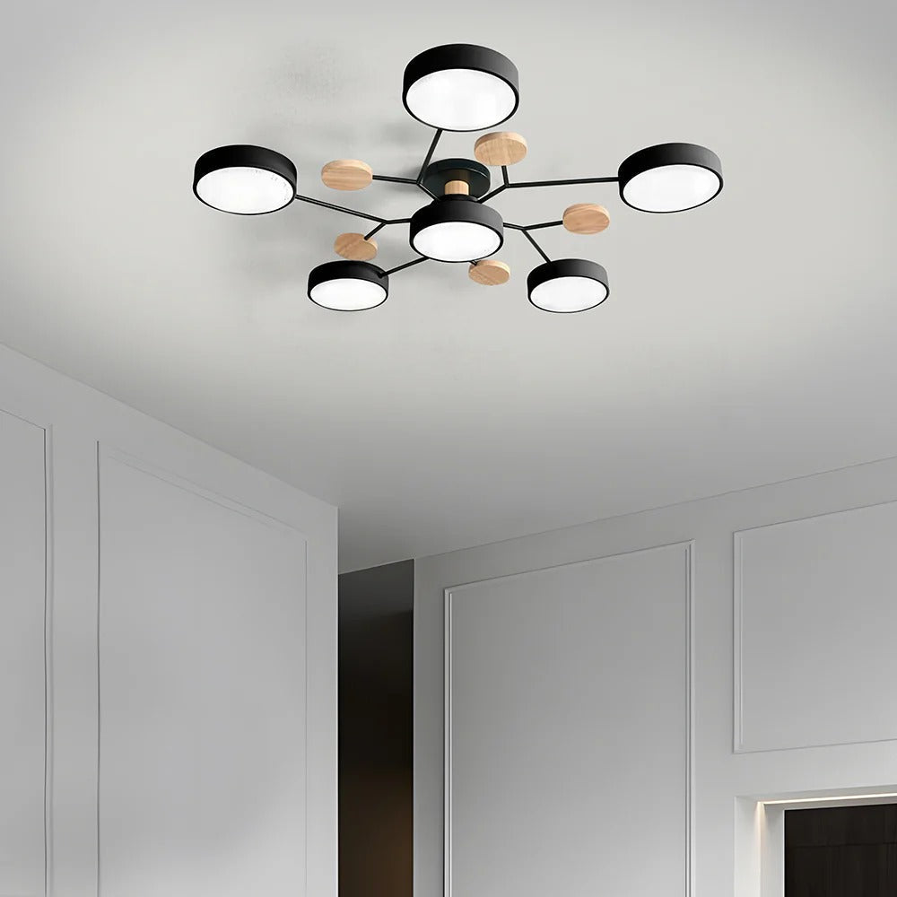 Modern LED-ljuskrona för vardagsrummet