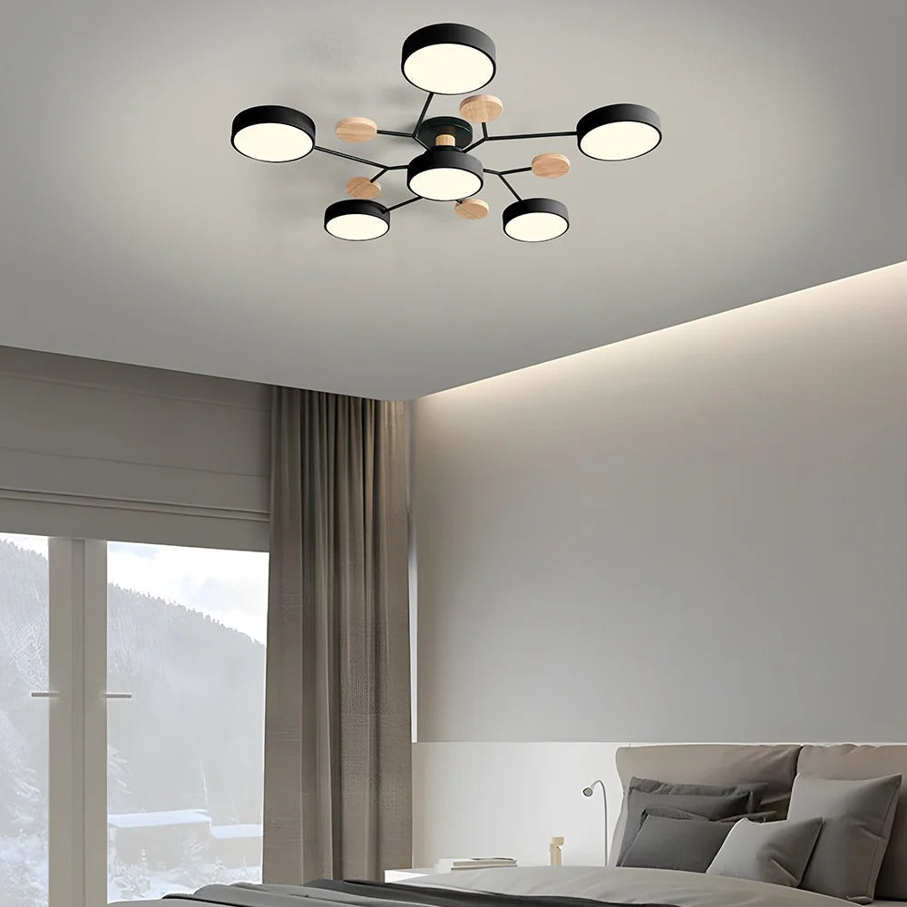 Modern LED-ljuskrona för vardagsrummet