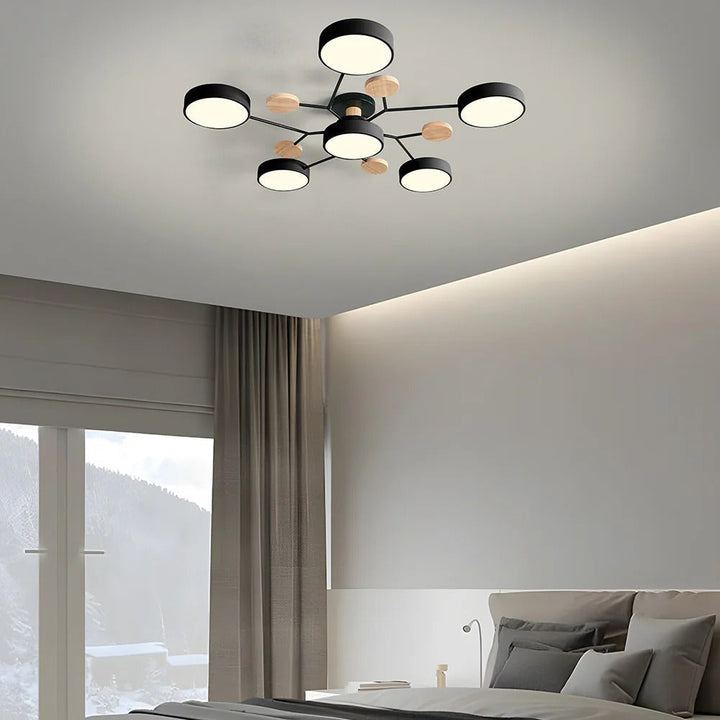 Modern LED-ljuskrona för vardagsrummet