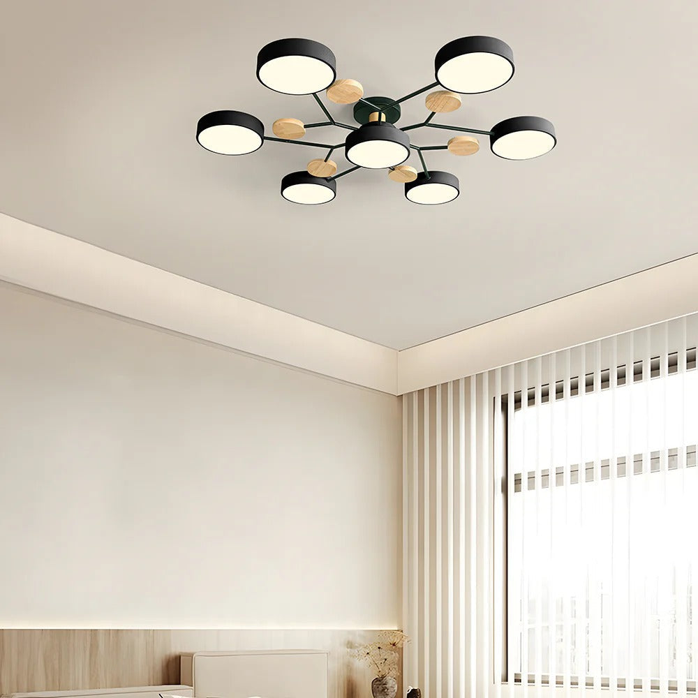 Modern LED-ljuskrona för vardagsrummet