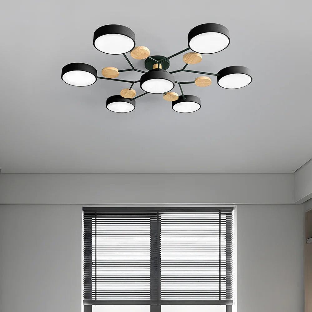 Modern LED-ljuskrona för vardagsrummet