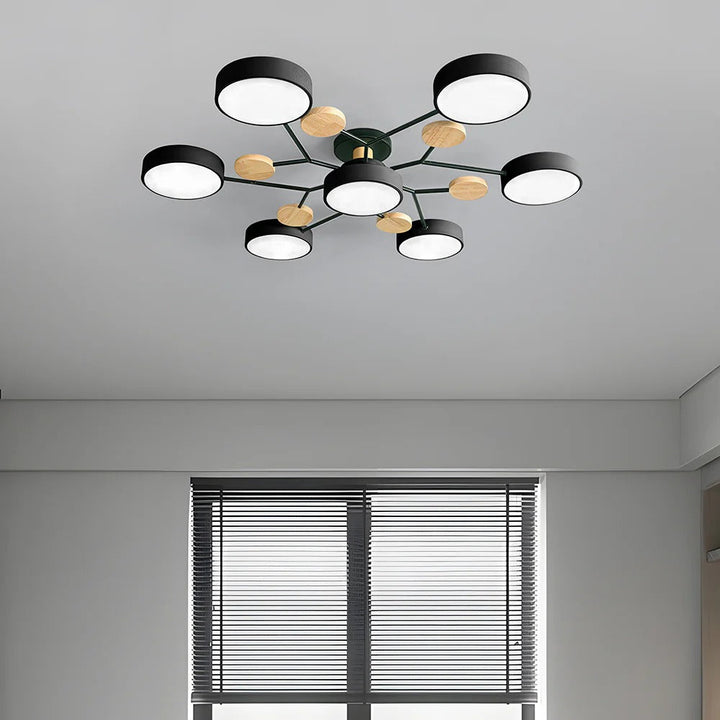 Modern LED-ljuskrona för vardagsrummet