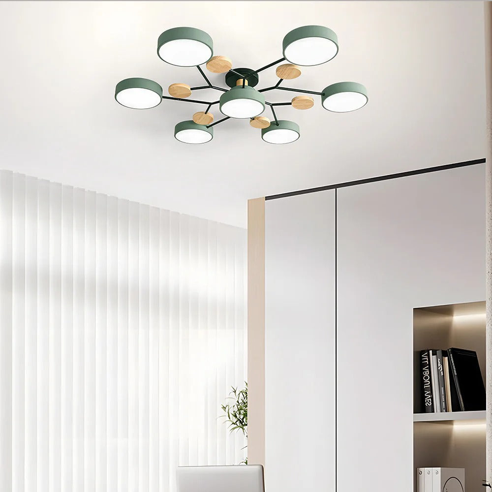 Modern LED-ljuskrona för vardagsrummet