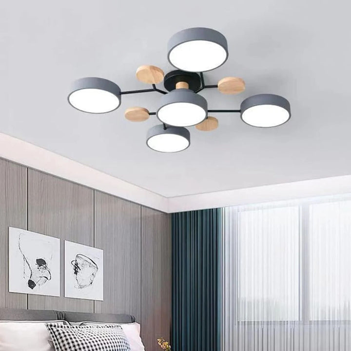Modern LED-ljuskrona för vardagsrummet