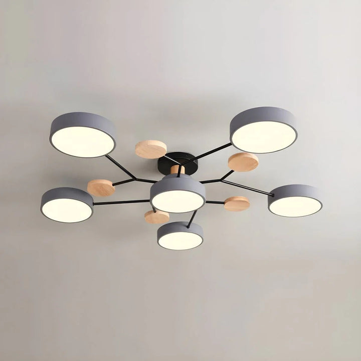 Modern LED-ljuskrona för vardagsrummet
