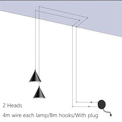 Modern Taklampa | Minimalistisk Design i Metall