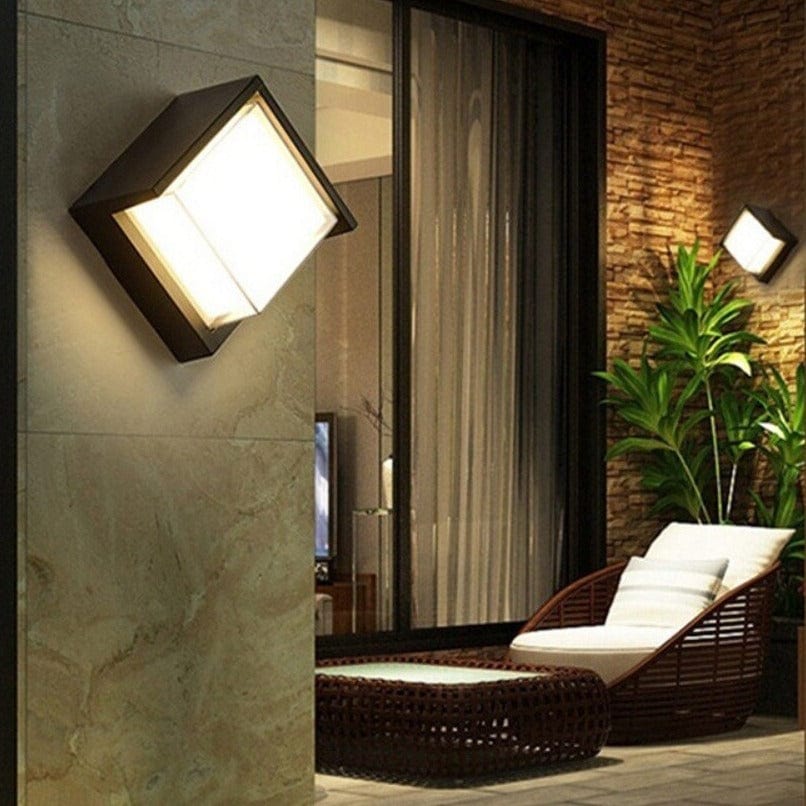 Utomhusvägglampa med rörelsesensor – Modern design
