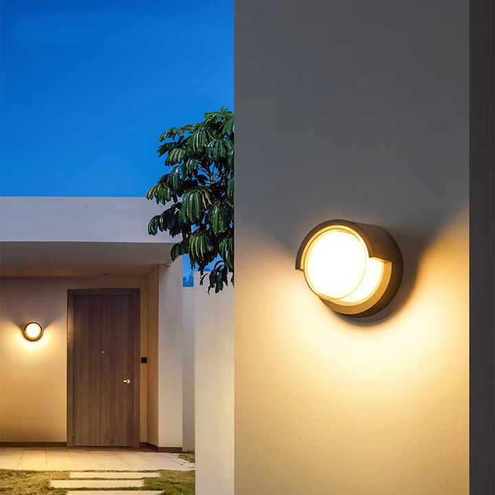 Utomhusvägglampa med rörelsesensor – Modern design