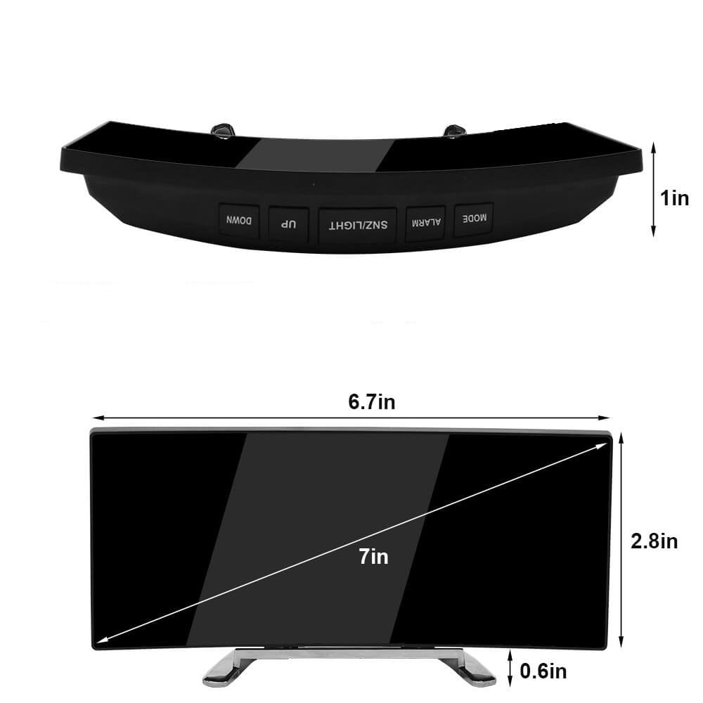 Stämningsfull LED-väckarklocka