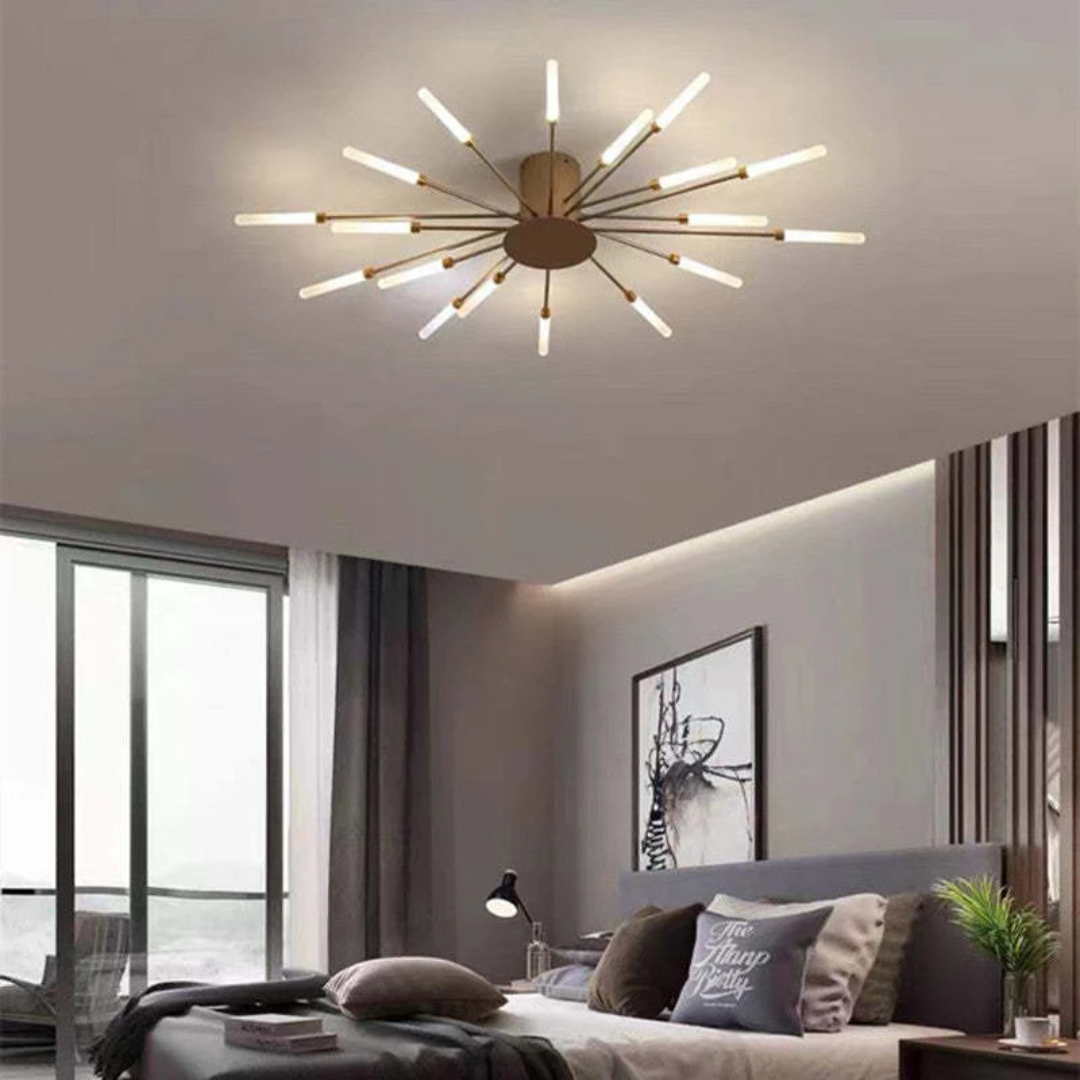 Stor modern LED-taklampa | LumenMax | Energibesparande