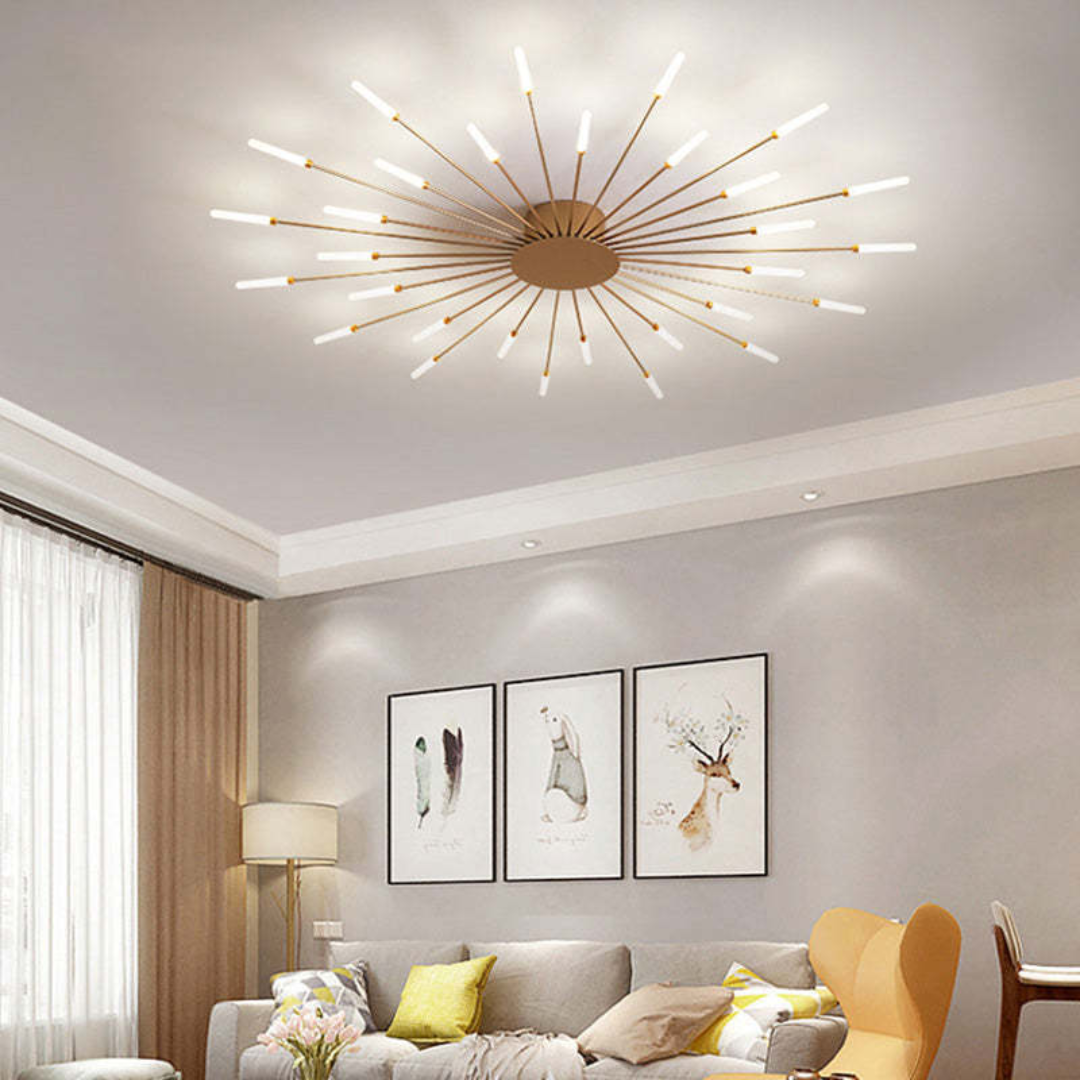 Stor modern LED-taklampa | LumenMax | Energibesparande