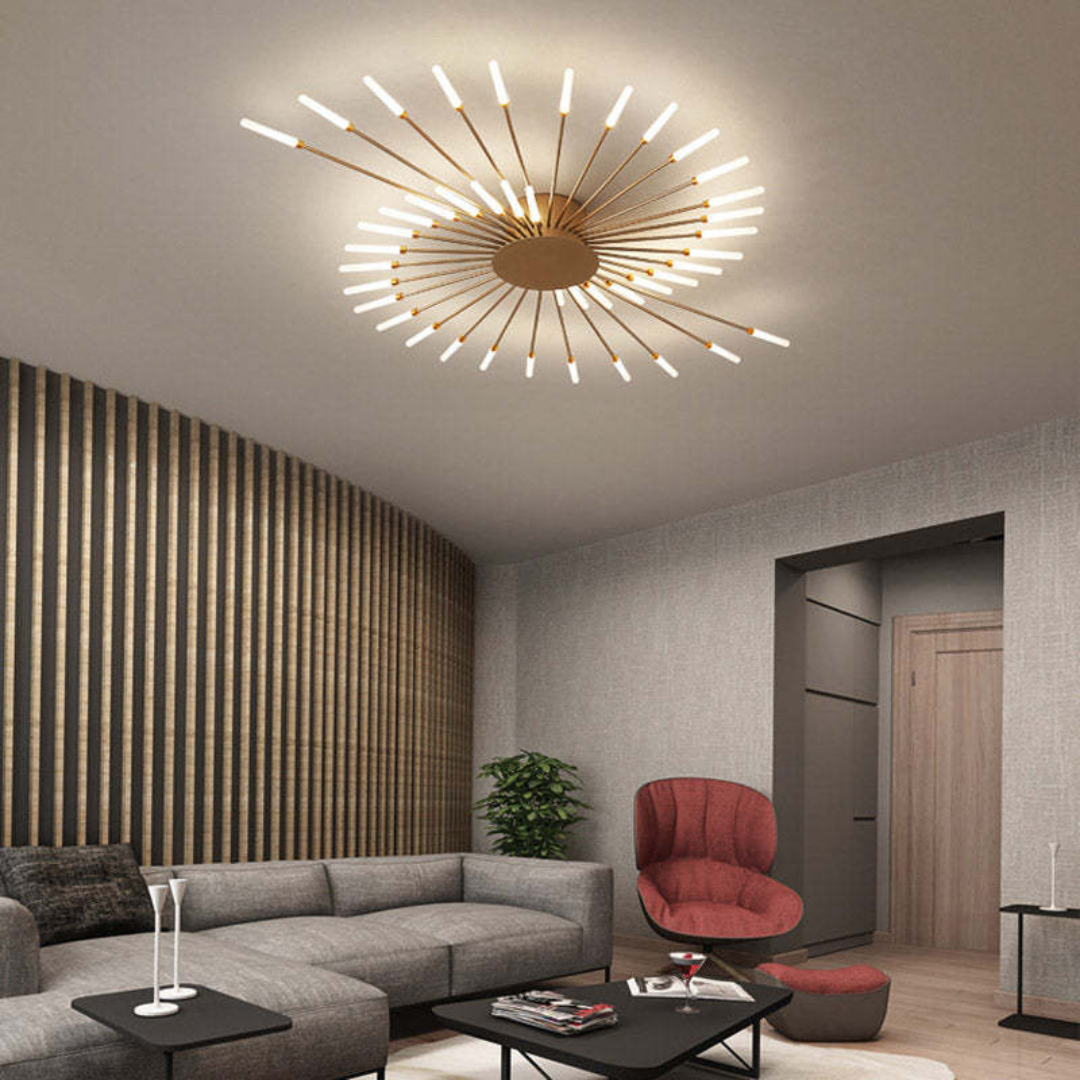 Stor modern LED-taklampa | LumenMax | Energibesparande