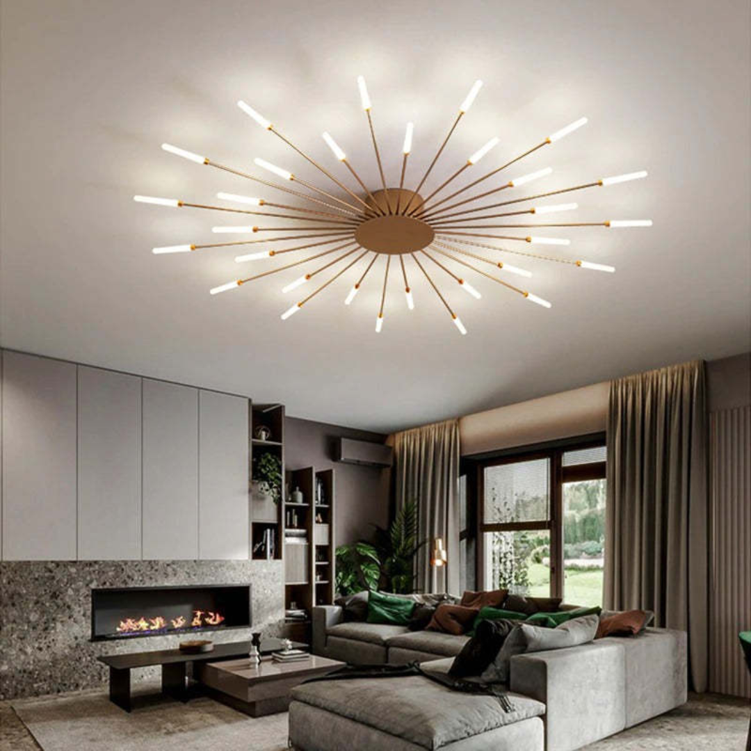 Stor modern LED-taklampa | LumenMax | Energibesparande