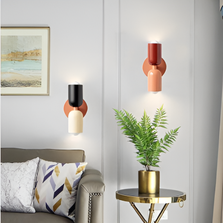 Dubbelsidig LED-Väggljuslampa i Nordisk Design - Modern Belysning för Hemmet