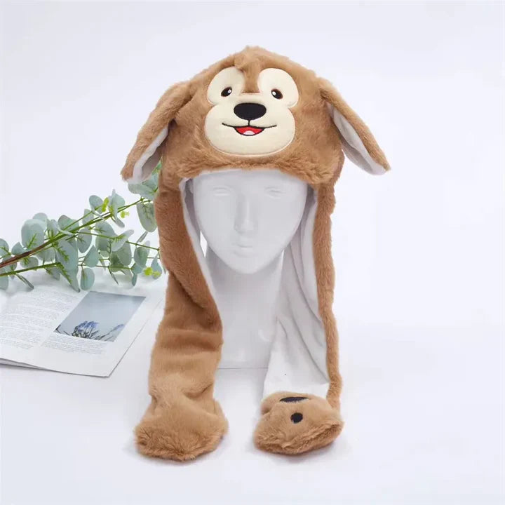 Bounce Bunny - söt mössa med rörliga öron för skoj och värme