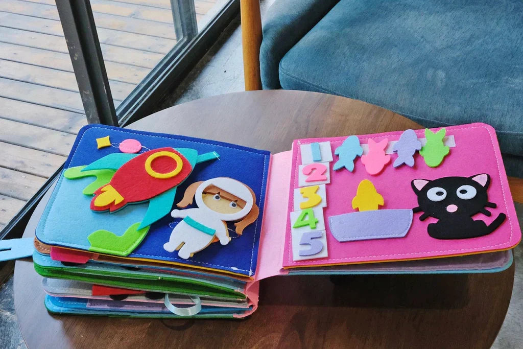 Montessori äventyrsbok - Berättelser i filt