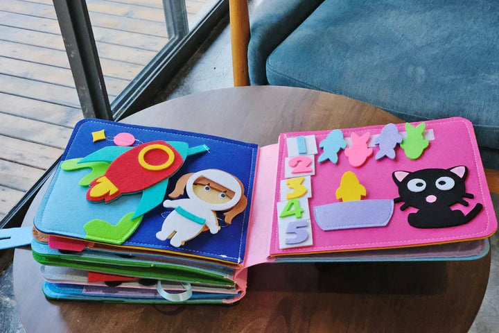 Montessori äventyrsbok - Berättelser i filt