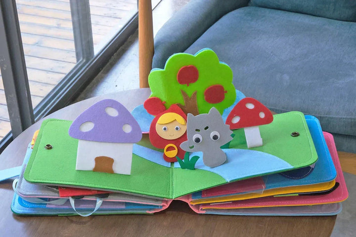 Montessori äventyrsbok - Berättelser i filt