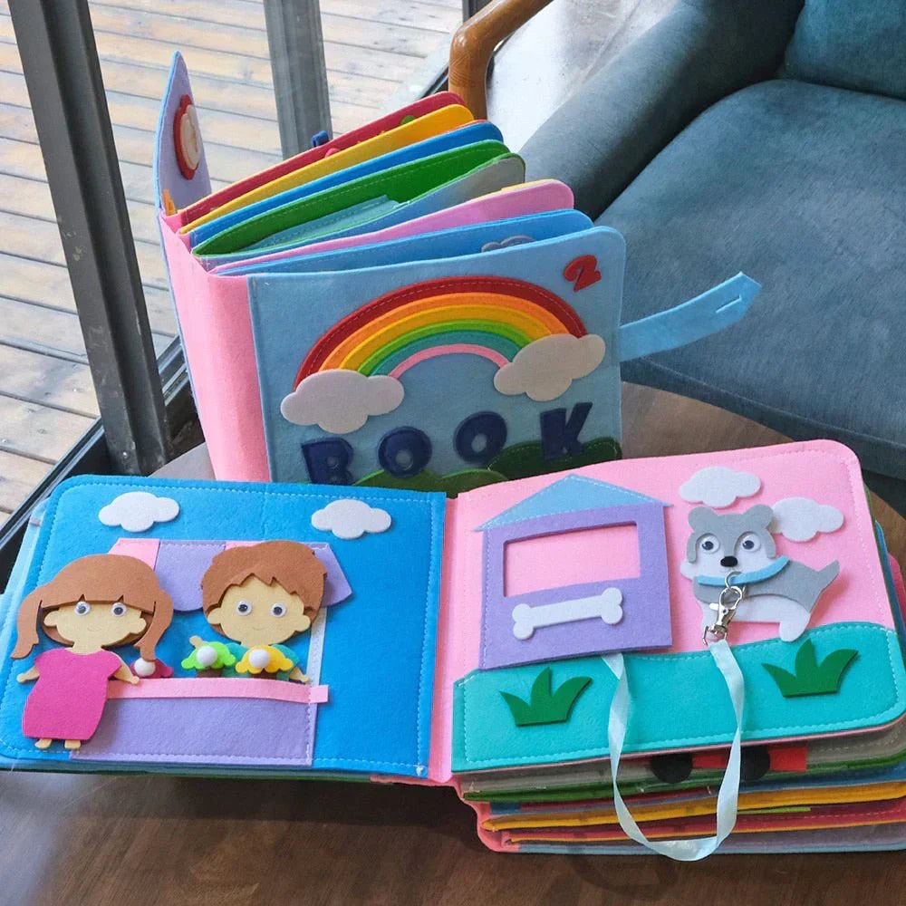 Montessori äventyrsbok - Berättelser i filt