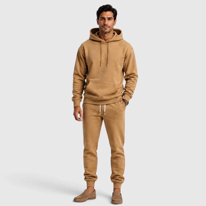 Loungeset för herr, huvtröja och joggingbyxor