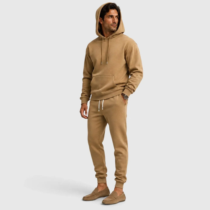 Loungeset för herr, huvtröja och joggingbyxor