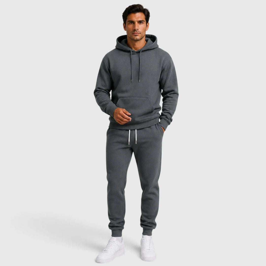 Loungeset för herr, huvtröja och joggingbyxor