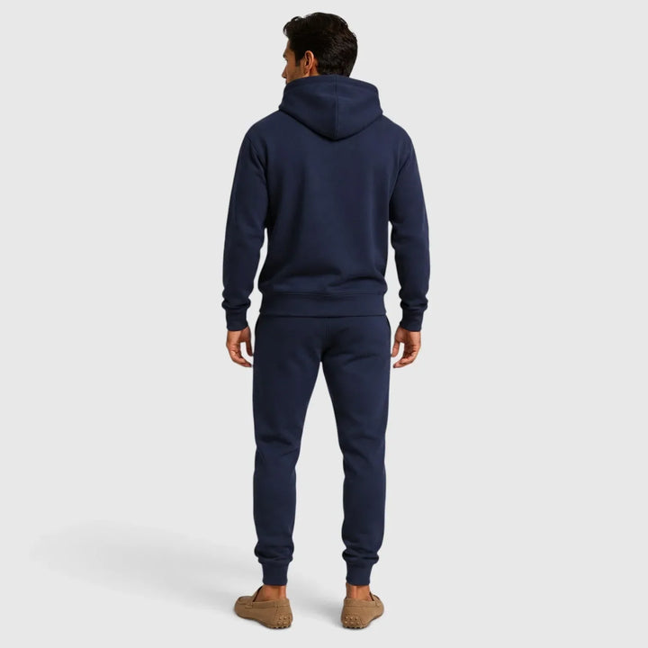 Loungeset för herr, huvtröja och joggingbyxor