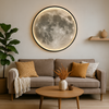 Lunara Moon Vägglampa Visar Realistiska Krater-detaljer och Mjukt LED-ljus