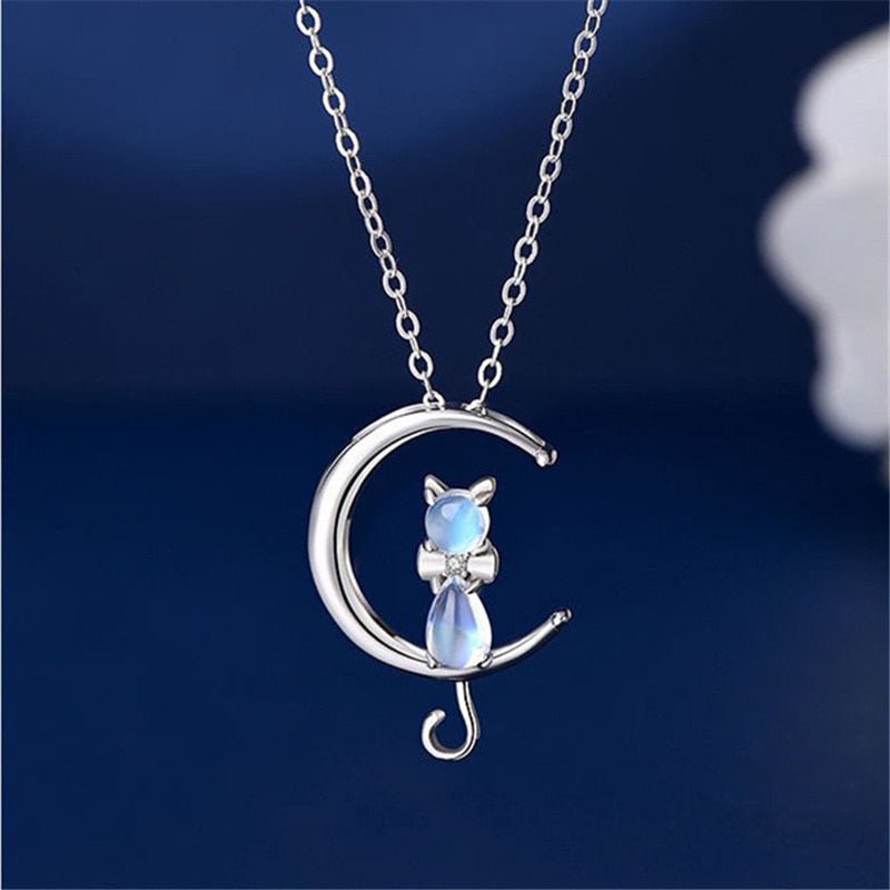 Månsten Halvmåne och Katt Halsband