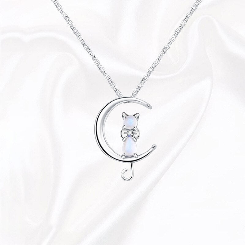 Månsten Halvmåne och Katt Halsband