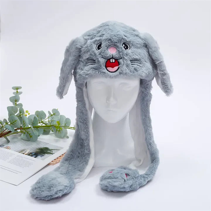 Bounce Bunny - söt mössa med rörliga öron för skoj och värme
