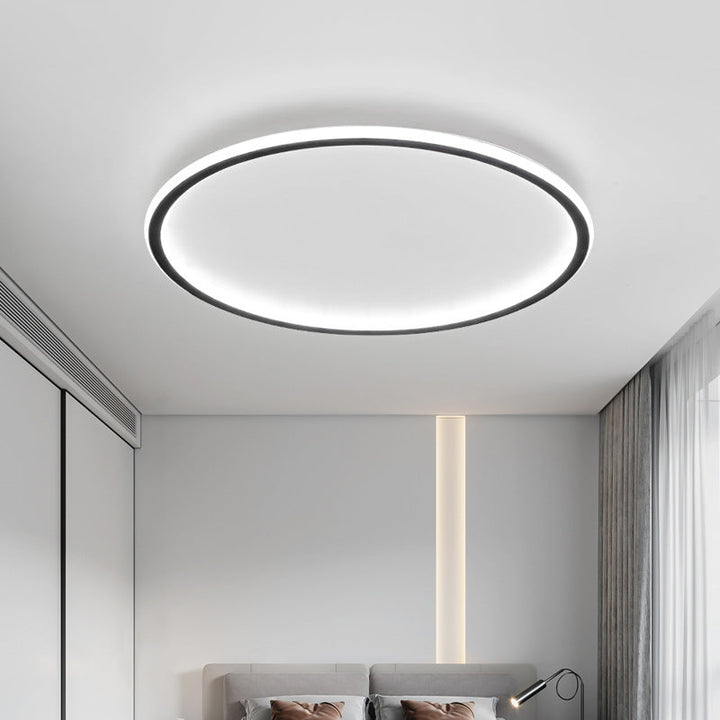 Skandinavisk rund taklampa med LED-sken