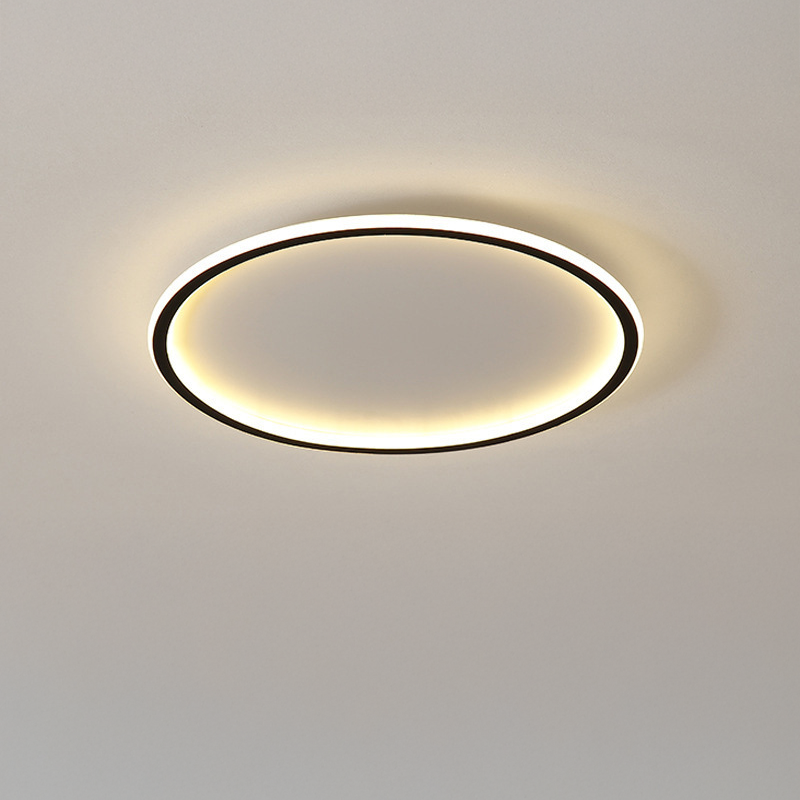 Skandinavisk rund taklampa med LED-sken