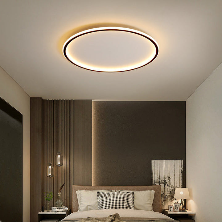 Skandinavisk rund taklampa med LED-belysning