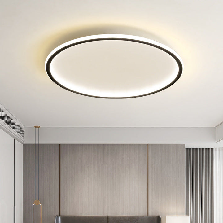 Skandinavisk rund taklampa med LED-belysning