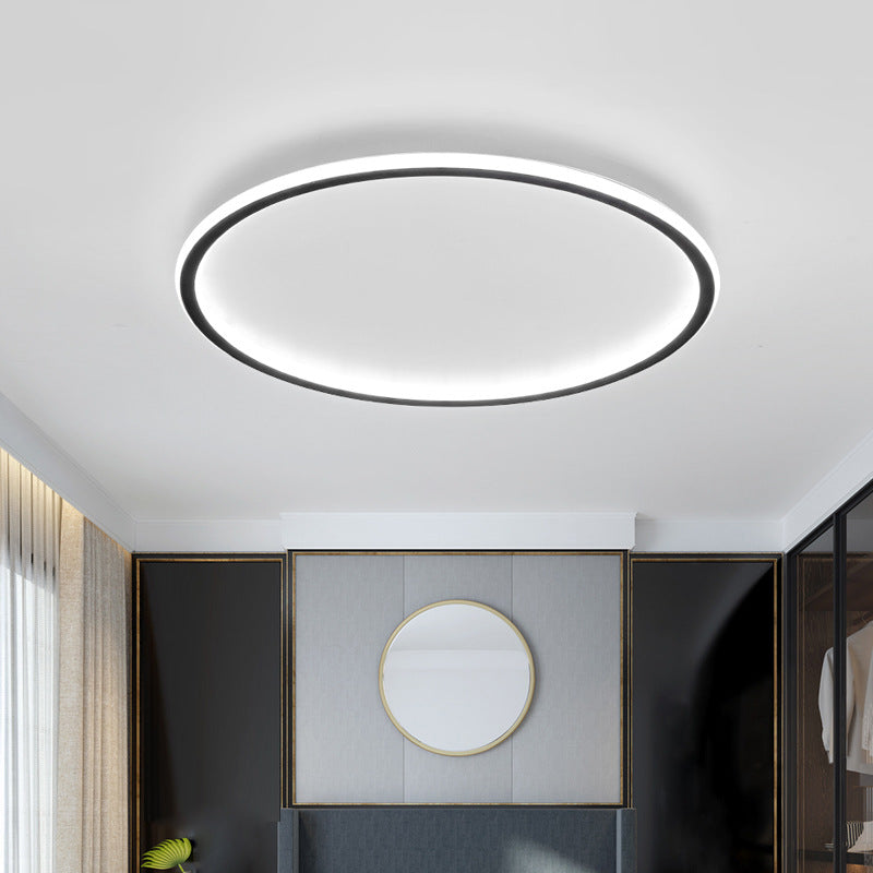 Skandinavisk rund taklampa med LED-sken