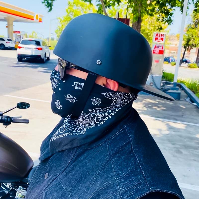 Motorcykelhjälm i kepsdesign - DOT-godkänd