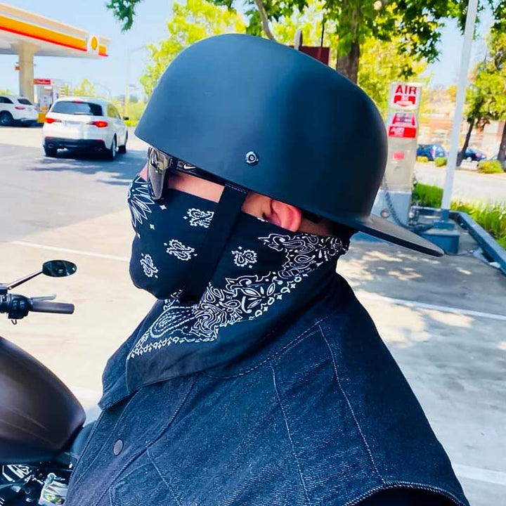 Motorcykelhjälm i kepsdesign - DOT-godkänd