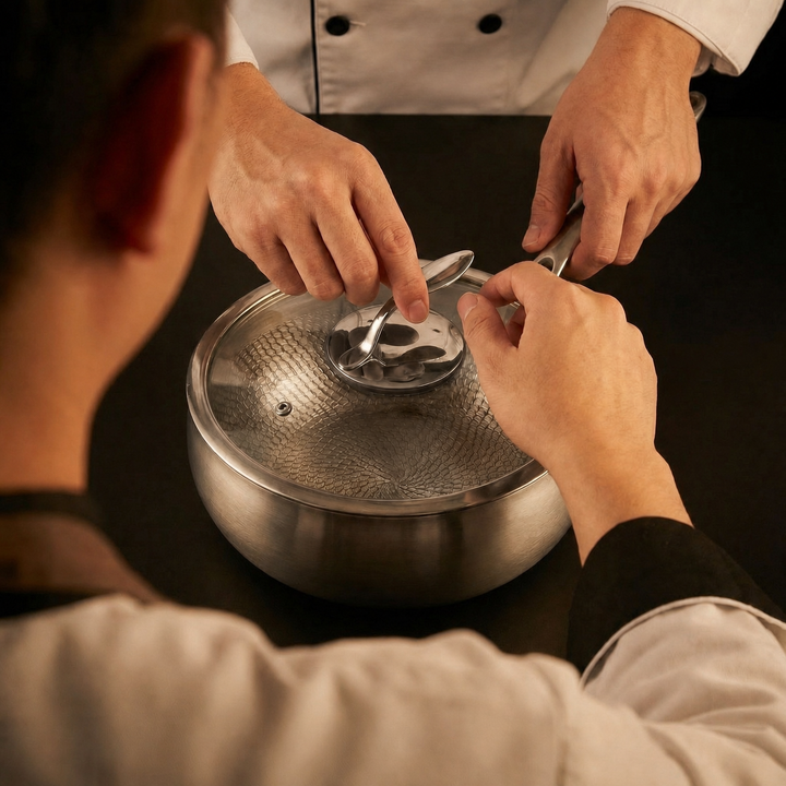 Handhamrad sautépanna i titan, PFAS-fri