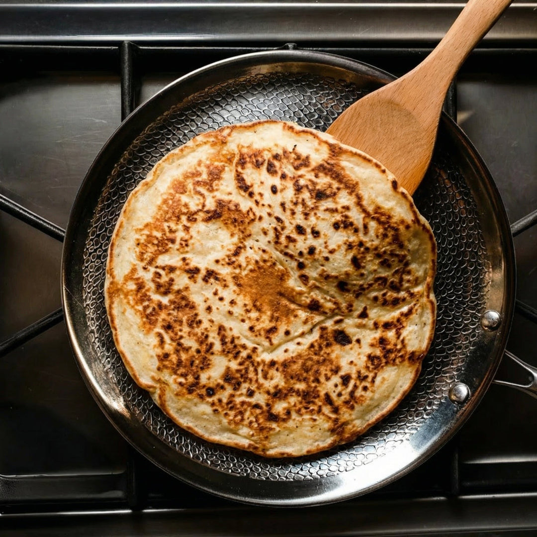 Handhamrad crêpepanna i titan - Begränsad upplaga