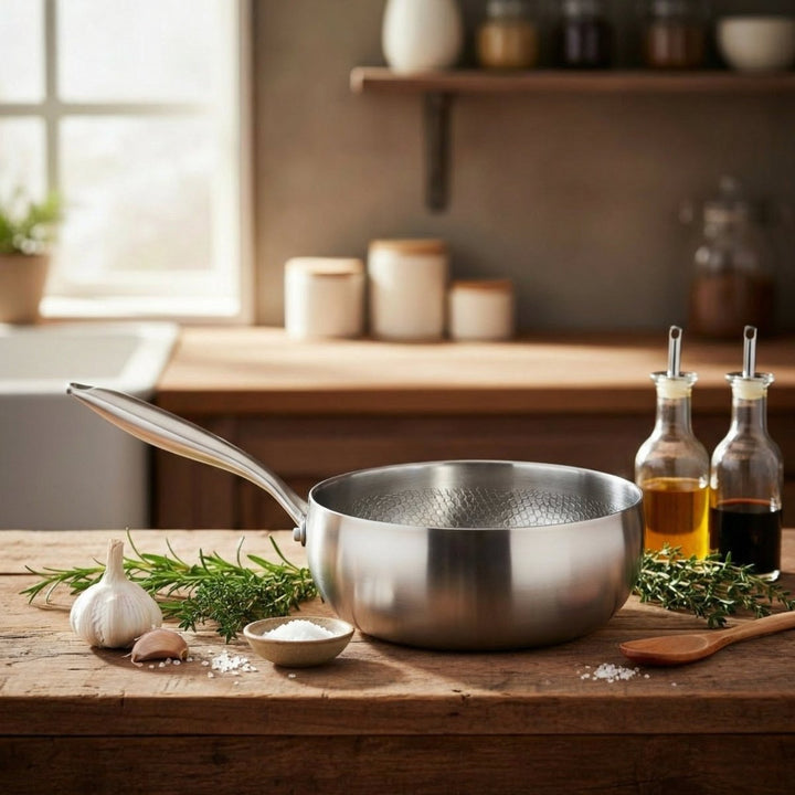 Handhamrad sautépanna i titan, PFAS-fri