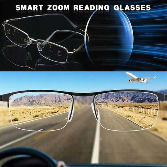 OptiSmart | Smarta progressiva glasögon med automatisk synanpassning och blåljusfilter