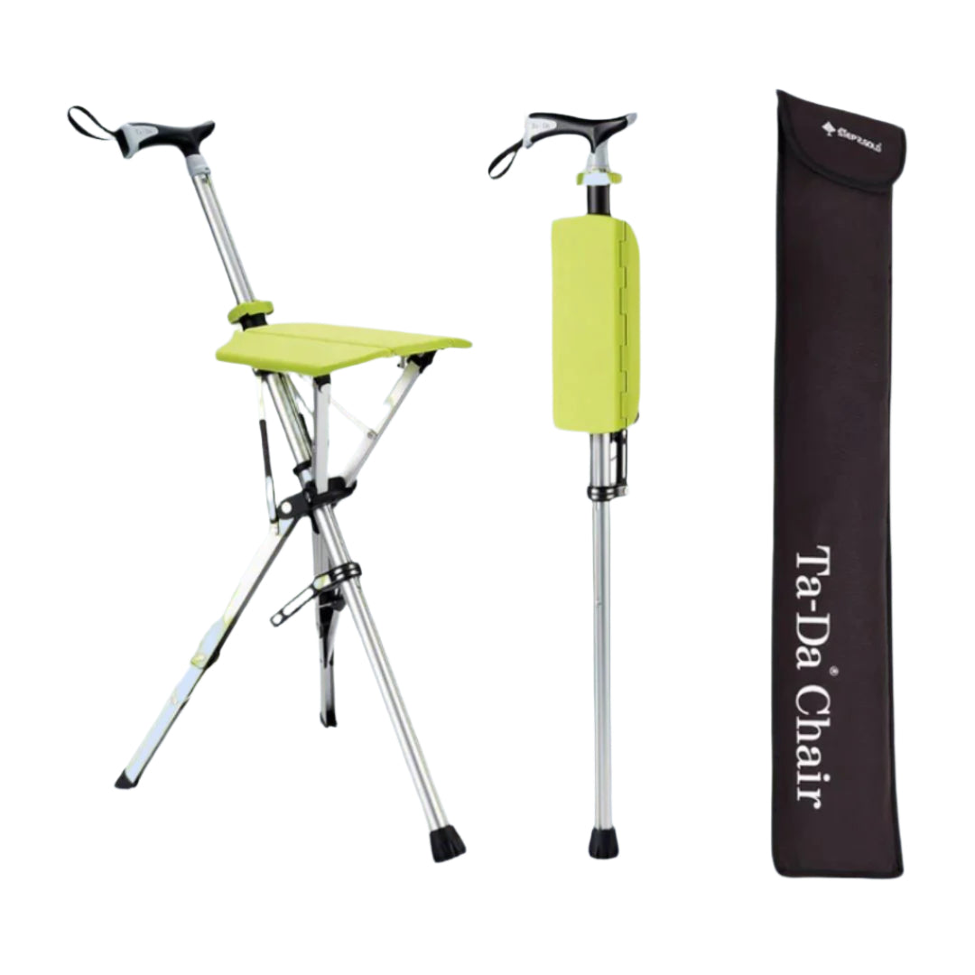 CrutchSeat - Hopfällbar pall för komfort - lätt och portabel