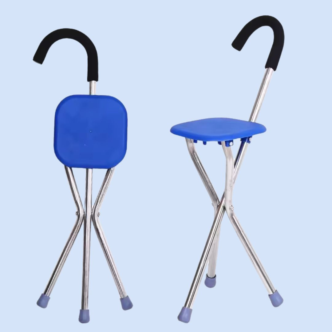 CrutchSeat - Hopfällbar pall för komfort - lätt och portabel