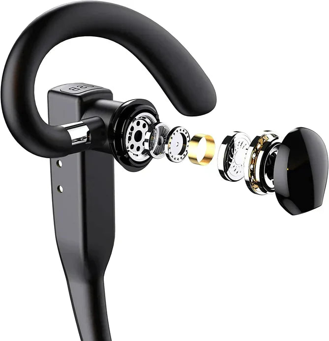 Trucker Dual Mic Bluetooth 5.1 trådlöst headset med brusreducering