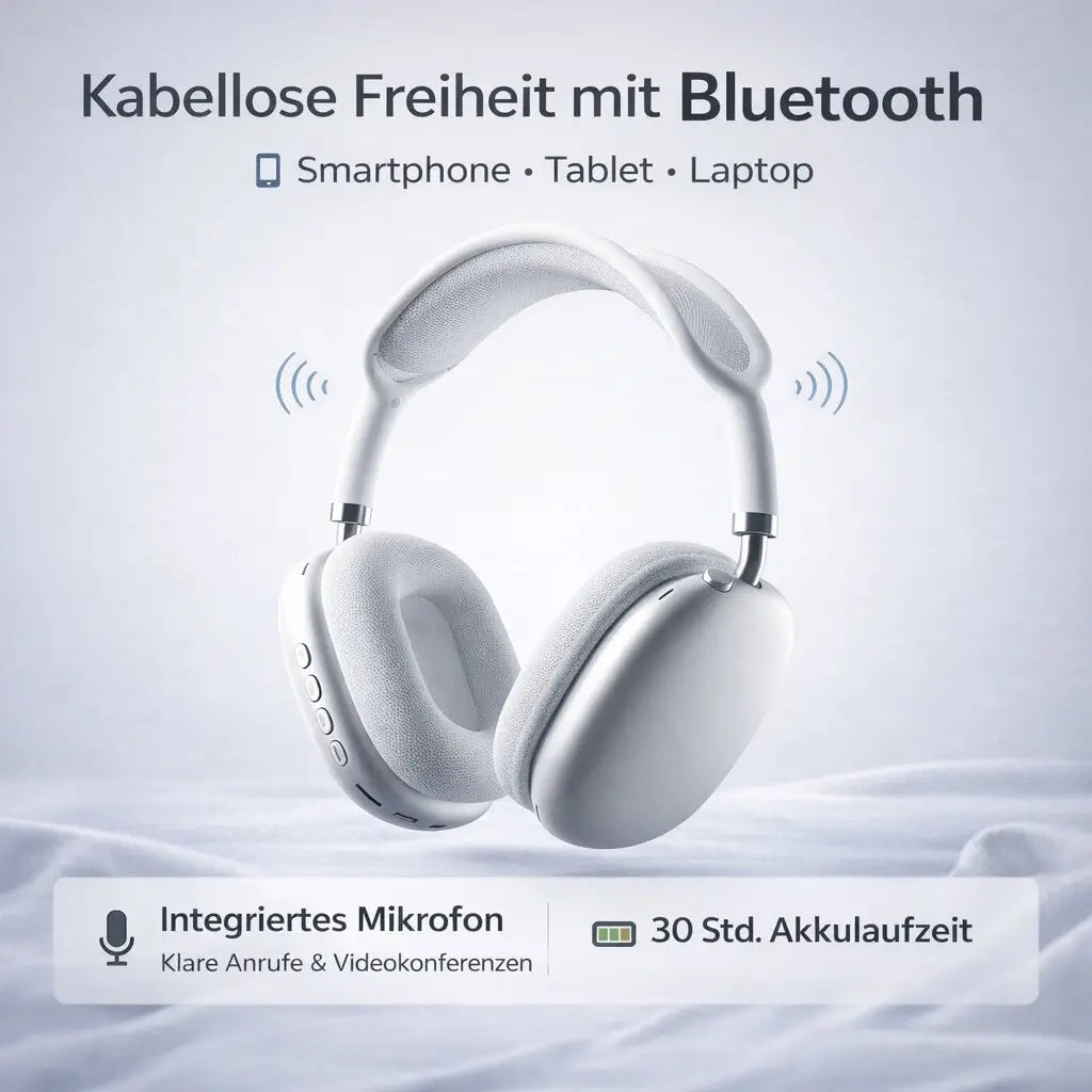 Over-ear-hörlurar med brusreducering och Bluetooth (ANC)